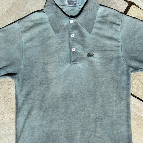 Vintage 80s Hand Dyed Reworked Upcycled Lacoste Polo - Picture 2 of 5